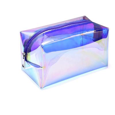 China Toiletry Bag Cosmetic Organizer for Women,Alibaba Bestsellers Transparent Fashion Travel Promotion PVC Holographic Bagfor Large Bag Makeup Bag for sale