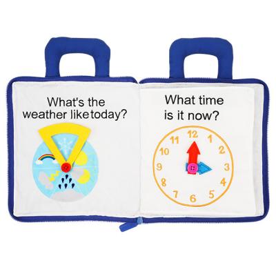 China Jollybaby Cloth Book Baby Child Educational Preschool Busy Quiet Toys Developmental Soft Books for sale