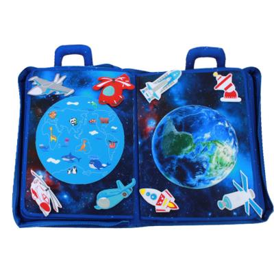 China Soft Dreamy Space Theme Jollybaby Montessori Early Educational Cloth Book for sale