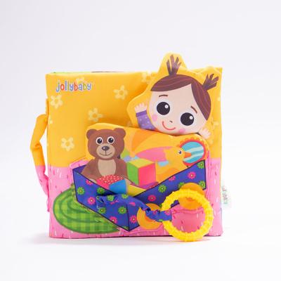 China Jollybaby Girl STUFFED Doll Playing House Activity Soft Cloth Baby Quiet Book Toy for sale