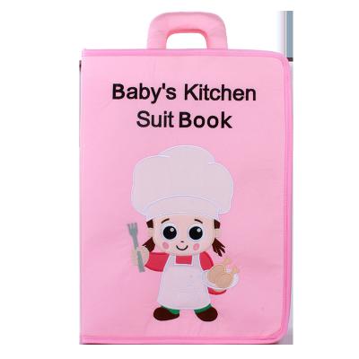 China Jollybaby Soft Washable Montessori Learning Kitchen Baby Soft Cloth Book for sale