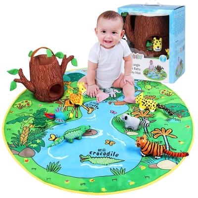 China Promotion Jollybaby Jungle Farm Playmat Animal Stuffed Plush Toy for sale