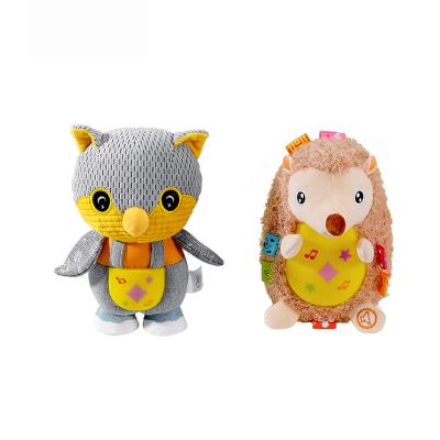 China Jollybaby Cozy CPC Stuffed Hedgehog Owl Musical Light Lovely Soft Cozy Customized Doll Toy Stuffed Soft Plush Animals for sale