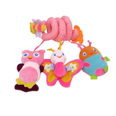 China Jollybaby CPC Newest Promotion Baby Bell Rattle Spiral Soothing Newborn Infant Toy for sale