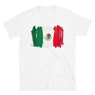 China Wholesale High Quality Breathable T-shirts Breathable Blank T-shirt Branded Men Mexico Flag T Shirt for sale