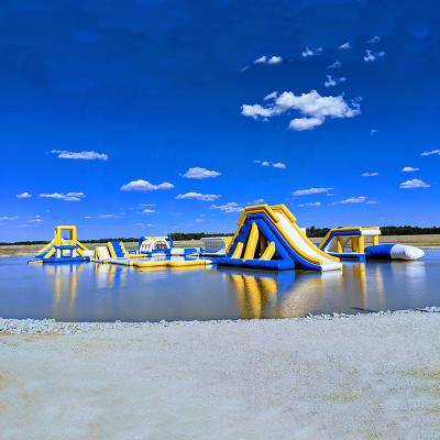 China New 2020 commercial inflatable lake water splash park/floating water playground equipment in Australia for sale