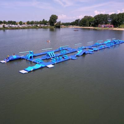 China Lake Bouncia Floating Inflatable Water Park New In Germany for sale