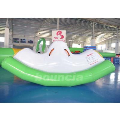 China 0.9mm PVC Tarpaulin 0.9mm PVC Tarpaulin Inflatable Floating Water Seesaw For Kids And Adults for sale