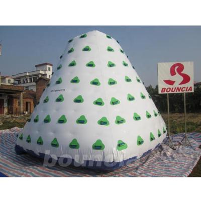 China 0.9mm PVC Tarpaulin On Sale Outdoor Inflatable Aqua Iceberg For Climbing for sale