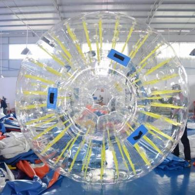 China Shiny PVC Or TPU Or TPU Land Zorb Ball Football With Repair Kit for sale