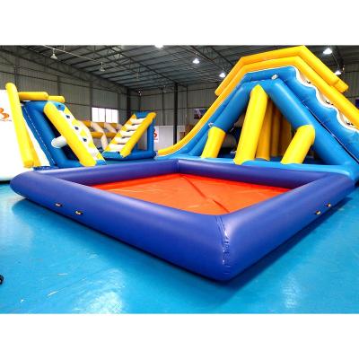 China ANTI - 0.9mm PVC Tarpaulin ANTI - UV PVC Tarpaulin 0.9mm Inflatable Water Pool For Water Park Games for sale