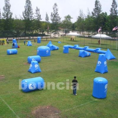 China 0.6mm Or 0.9mm Durable PVC Tarpaulin Commercial Grade Inflatable Paintball Obstacle / Cheap Paintball Bunkers For Sport Games for sale