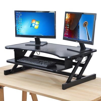 China Cheapest PANEL Price Sit Stand Desktop Desk For Monitor And PC for sale