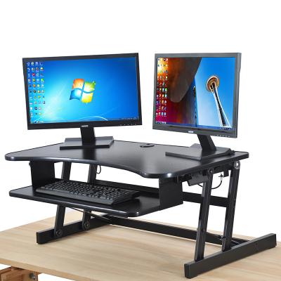 China (Size)Adjustable Simple Ergonomic Design Laptop Computer Workstation Sit To Stand Desk for sale