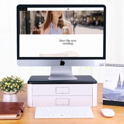 China LAPTOP DESK Simple Design Bedside Computer Monitor Stand with Drawers for sale