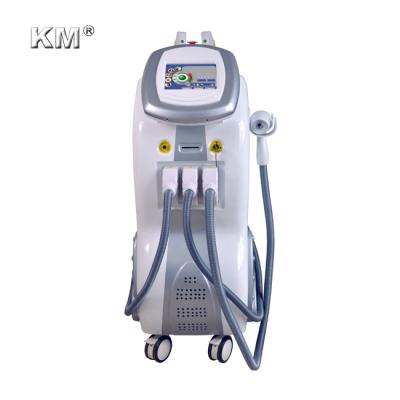 China Multi functional wrinkle remover diode 808+elight ipl choose shr+rf+nd yag laser hair removal carbon peeling beauty tatoo remove KM-E-900C+ for sale