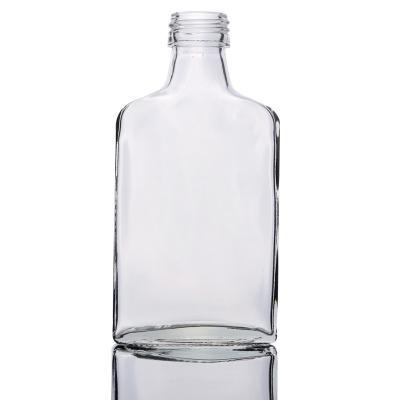 China Beverage 250ml Screw Lid Wine Glass Colorless Bottle for sale