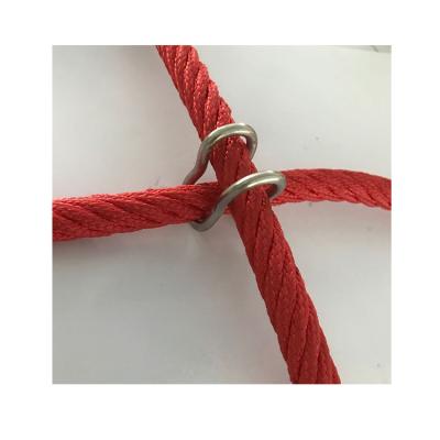 China Indoor commecial amusement park Stainless steel wire cross connector for 16mm steel wire armed combination ropes for sale