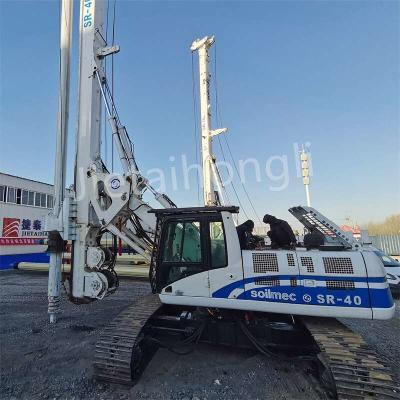 China Kelly Miniature Used Rotary Drilling manipulieren SR40 50M Used Piling Rig For Construction zu verkaufen