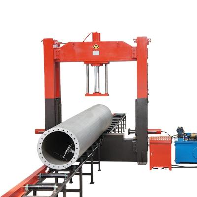 China Factory Large Diameter Pipe Sewing And Straightening Machine For High Mast Pole Electric Pole for sale