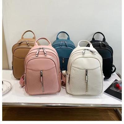 China SY 2022 New fashion girls waterproof PU lady bags leather backpack girls travel school backpack for women for sale