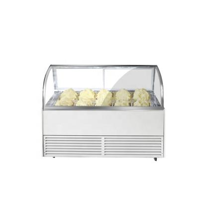 China PROSKY Single-Temperature Customized Trays Counter Top Ice Pop Gelato Machine Ice Cream Display Case Freezer 7 Pan for sale