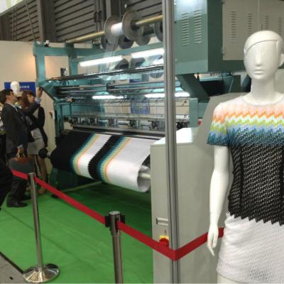 China Warp Knit Spring Needle Bearded Warp Knitting Machine with EL Presser System and Cut for sale