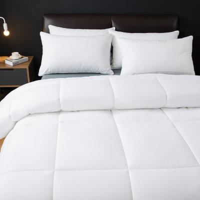 China Soft warm white hotel and home luxury goose duck fabric cotton feather down comforter quilt cover quilt cover for sale