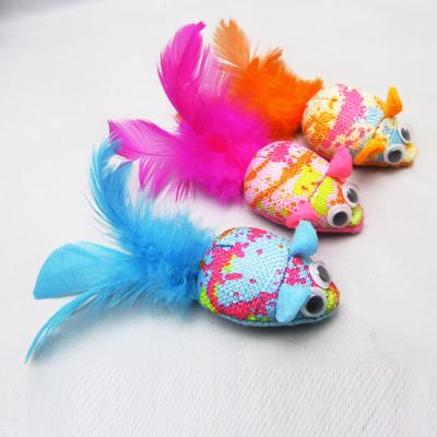 China Viable Pet Toy Cat Toy Mouse Shaped For Cat Play With Polyester Material Plush Toy For Indoor Play for sale