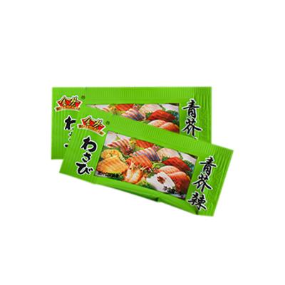 China Sushi food and seafood wholesale halal wasabi sachet pure 3G wasabi sticks foods wasabi for sale