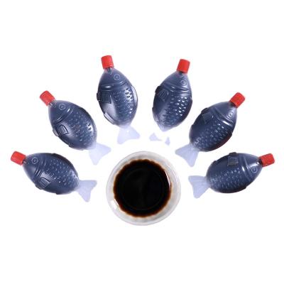 China Japanese Sushi Food and Seafood Wholesale Sushi Mini Package Fish Shape Soy Sauce for sale