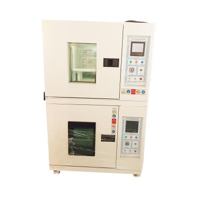 China Electrics Shock Test Two-testroom Hot And Cold Chamber For Electronics Plastics Car Spare Parts Customized CE Certificated for sale