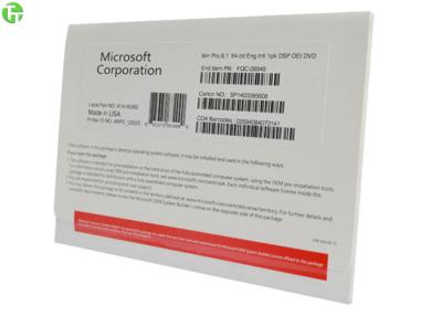 China Microsoft SSD Solid State Drives , Win 7 Win 8.1 Pro OEM Software With Activation Warranty for sale