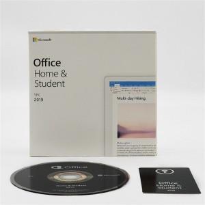 China MS Office Home And Student 2019 Product Key 1 User License Bind Key Card With Box for sale