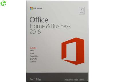 China Casa de Microsoft Office & negócio genuínos 2016 para o Mac do cartão chave PKC 1 do produto do Mac um à venda