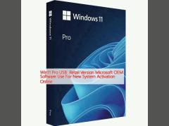 Win11 Pro USB  Retail Version Microsoft OEM Software Use For New System Activation Online