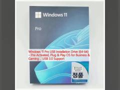 Windows 11 Pro USB Installation Drive (64-bit) – Pre-Activated, Plug & Play OS for Business & Gaming ，USB 3.0 Support