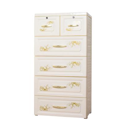 China New Eco - Friendly Style Baby Plastic Cabinet , Drawer Plastic Cabinet for sale