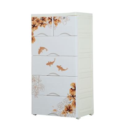 China New Foldable Material Children Wardrobe Cabinet Toys Plastic Storage Cabinet for sale