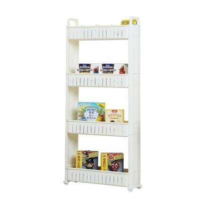 China Sustainable Portable Plastic Storage Shelf For Kitchen&Hall Corner for sale