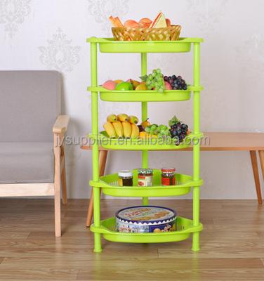 China Wholesale Viable Bathroom Kitchen Storage Rack Plastic Shelf for sale