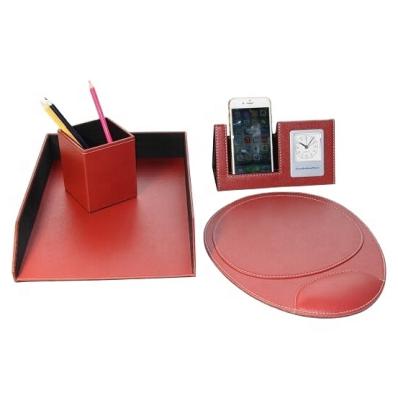 China Business Eco-friendly Stationary Gift Set Factory PU Leather Office Stationery Promotional Gift Sets LG883 for sale