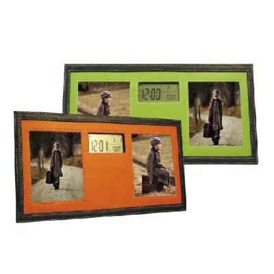 China New Design Picture Frame Picture Frame Funny Photo View With LCD Clock LG3006 for sale