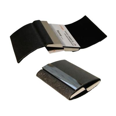 China Handmade Magnetic Flip Card Cases Fashion Men Styles Business Name Card Holder LG-N013 for sale