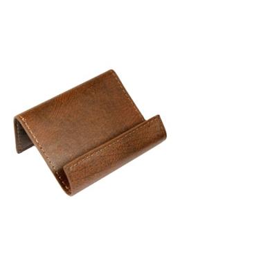 China Handmade Leather Mobile Phone Stand Smart PU Phone Holder for Office and Home LG-S011C for sale