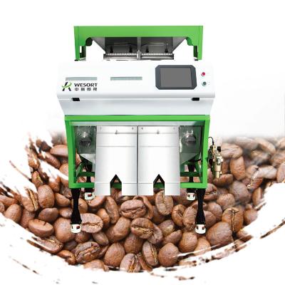 China Easy to use coffee bean grinder CCD camera coffee beans color coffee-color-sorter-sorter coffee beans color sorter machine zu verkaufen