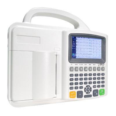 China Manual / Auto Working Modes Hospital Bedside Digital ECG Machine 3 Channel Medical Electrocardiograph for sale