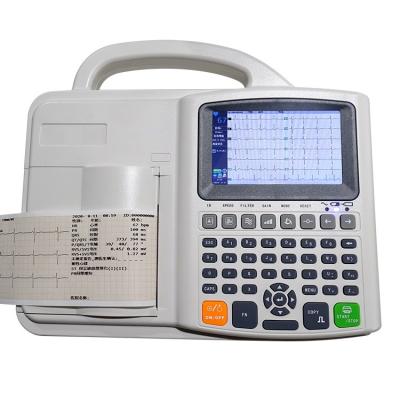 China Manual / Auto Working Cheap 5-Inch 3 Modes Channel ECG Machine With High Resolution Thermal Printer for sale