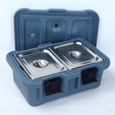 China Sustainable Custom RotoThermal Storage Container Dispenser Plastic Lunch Hot Food Box with GN Food Pan. for sale