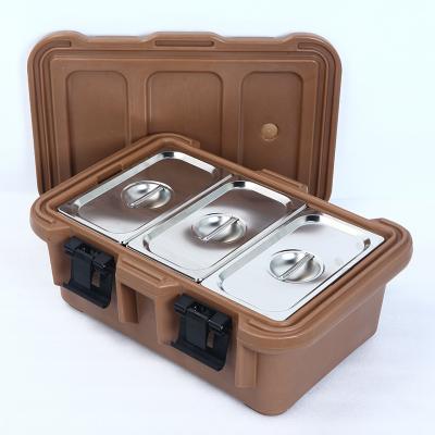 China 24L Food Thermo Food Insulated Box Molding Plastic Food Container Military Box with GN Food Pan. for sale